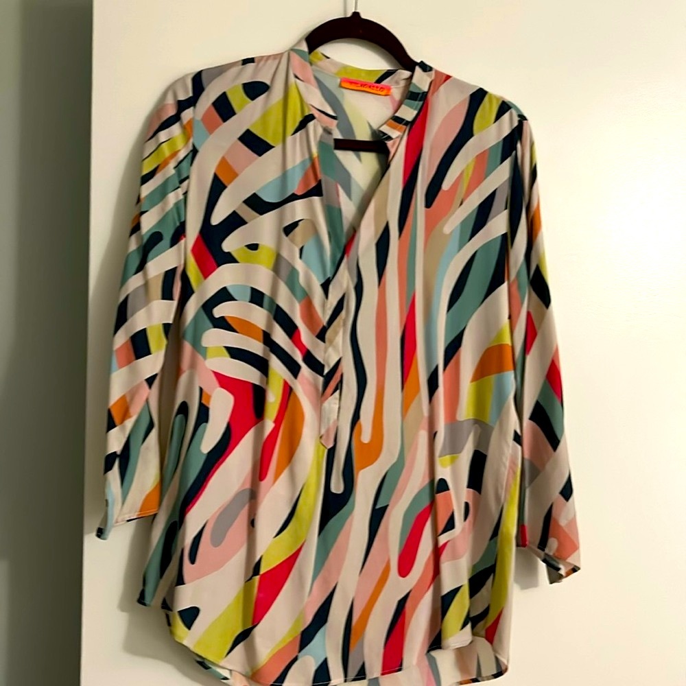Vilagallo Martha Zebra Madness tunic - size 38/small/4